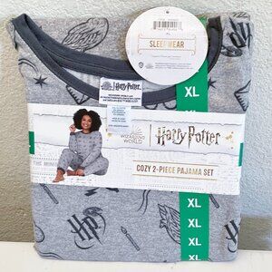 NEW Harry Potter Womens 2 Piece Cozy Pajama Set NWT XL Jogger Pants